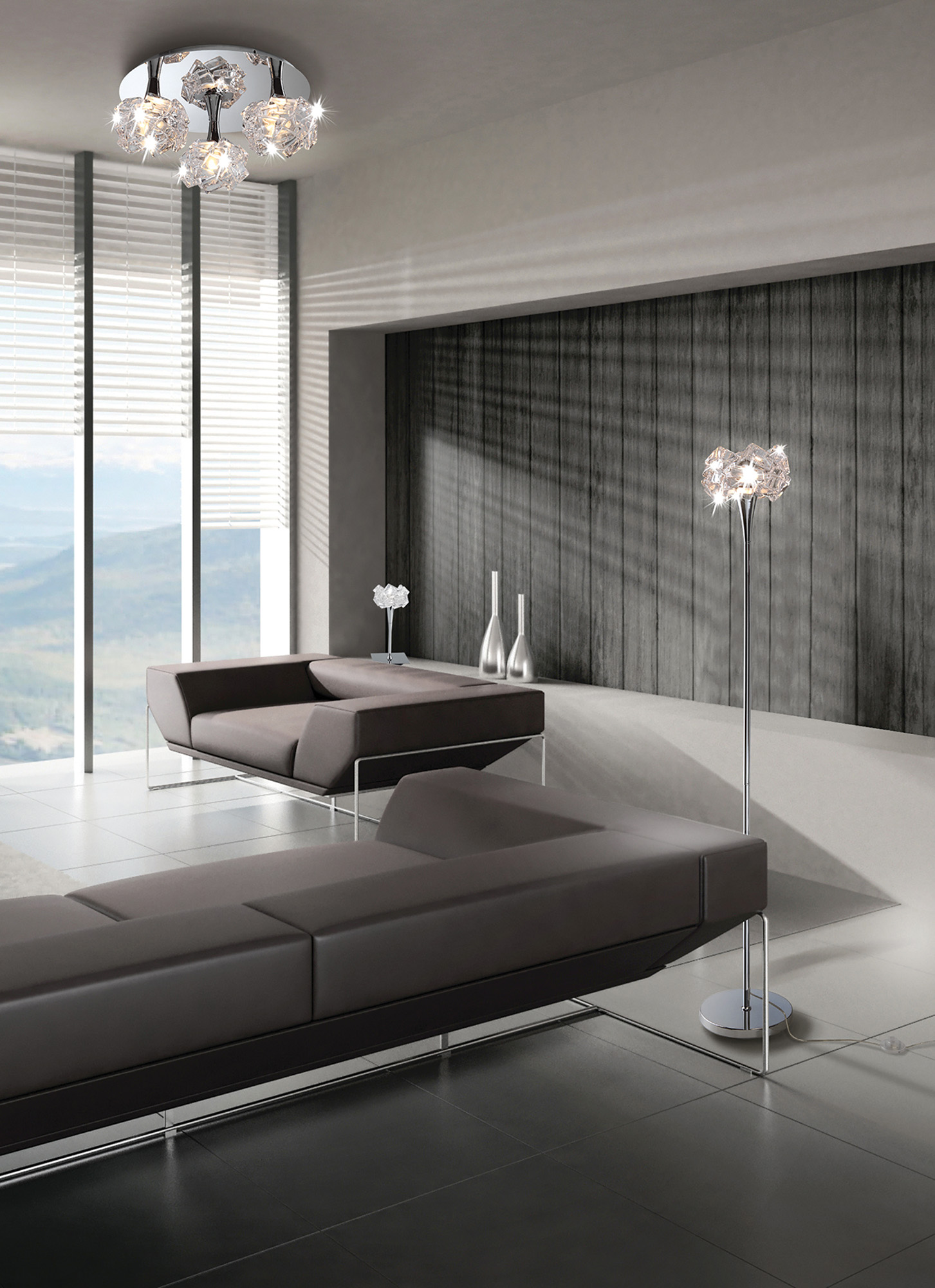 Artic Floor Lamps Mantra Shaded Floor Lamps